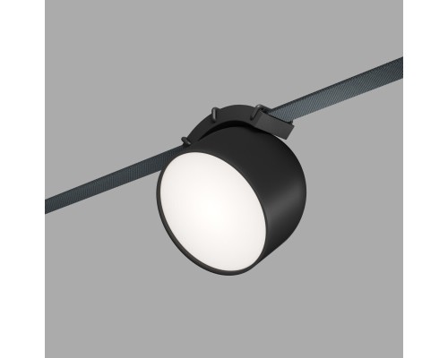 DK5542-BK Поворотный светильник для трека-ремня Belty, серия Spot, со светодиодом, D100*H107мм, 48V DC, 12W, RA90, 120°, 4000K, IP20, черный, алюминий