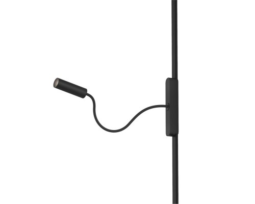 DK5343-BK Светильник для трека Air, серия Spot 4000 со светодиодом, ?26*495мм, 48V DC, 2W, RA?90, 24°, 4000K, IP20, черный, алюминий