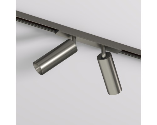 DK5742-DN Светильник для трека SHINE SPOT со светодиодом, D35*H100, 48V DC, 8W*2 , RA?90, 3000K, IP20, темный никель, алюминий