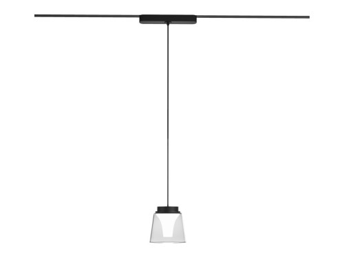 DK5347-BK Светильник для трека Air, серия Hang 4000 со светодиодом, ?90*86mm, 48V DC, 4W, RA?95, 120°, 4000K, IP20, черный, алюминий, стекло, акрил