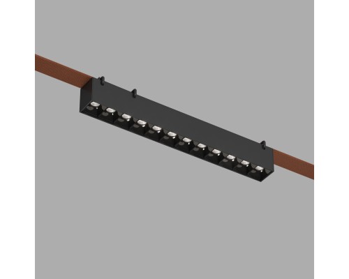 DK5670-BK Cветильник для трека-ремня Belty Smart, серия Grill, со светодиодом, L323*W40*H45мм, 48V DC, 12W, RA90, 24°, 2700-6000K, IP20, черный, алюминий