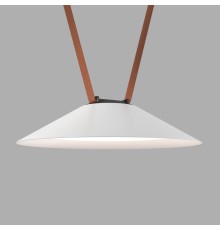 DK5664-WH+BK Cветильник для трека-ремня Belty Smart, серия Flow, со светодиодом, D300*H71мм, 48V DC, 20W, RA90, 120°, 2700-6500K, IP20, белый с черным, алюминий