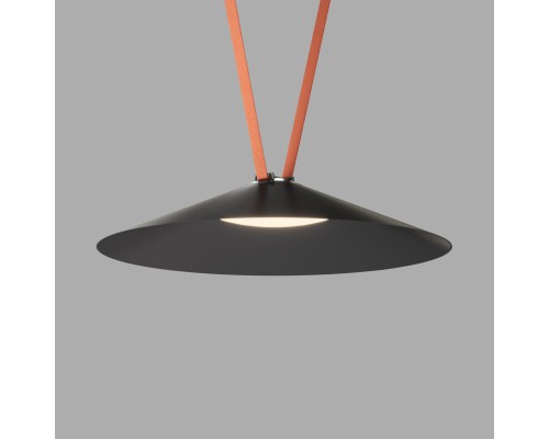 DK5569-BK Cветильник для трека-ремня Belty, серия Flow, со светодиодом, D600*H122мм, 48V DC, 24W, RA90, 120°, 3000K, IP20, черный, алюминий