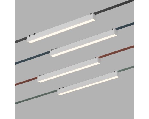 DK5577-WH Cветильник для трека-ремня Belty, серия Linear, со светодиодом, L642*W40*H45мм, 48V DC, 24W, RA90, 120°, 3000K, IP20, белый, алюминий