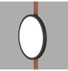 DK5566-BK Cветильник для трека-ремня Belty, серия Flow, со светодиодом, D168*H29.5мм, 48V DC, 10W, RA90, 120°, 4000K, IP20, черный, алюминий