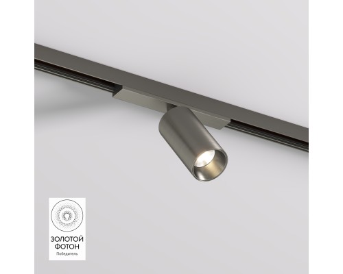 DK5740-DN Светильник для трека SHINE SPOT со светодиодом, D35*H70, 48V DC, 6W, RA?90, 3000K, IP20, темный никель, алюминий