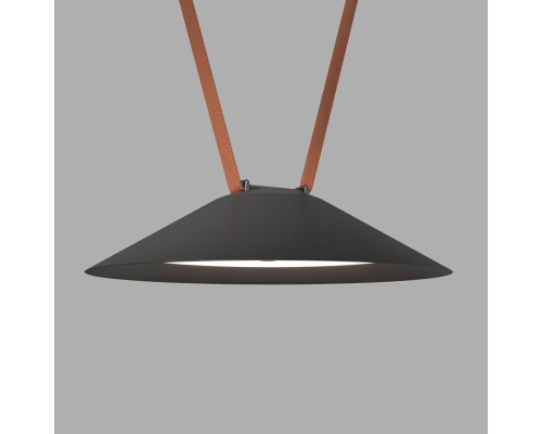 DK5664-BK Cветильник для трека-ремня Belty Smart, серия Flow, со светодиодом, D300*H71мм, 48V DC, 20W, RA90, 120°, 2700-6500K, IP20, черный, алюминий