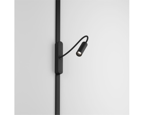 DK5343-BK Светильник для трека Air, серия Spot 4000 со светодиодом, ?26*495мм, 48V DC, 2W, RA?90, 24°, 4000K, IP20, черный, алюминий