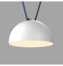 DK5563-WH+BK Cветильник для трека-ремня Belty, серия Flow со светодиодом, D300*H171мм, 48V DC, 28W, RA90, 120°, 3000K, IP20, белый с черным, алюминий