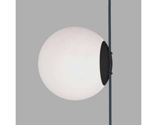 DK5552-BK Cветильник для трека-ремня Belty, серия Orb, со светодиодом, D180*H181мм, 48V DC, 10W, RA90, 120°, 4000K, IP20, белый, акрил