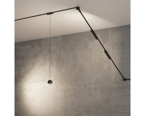 DK5346-BK Светильник для трека Air, серия Hang 4000 со светодиодом, ?80*76мм, 48V DC, 5W, RA?95, 120°, 4000K, IP20, черный, алюминий