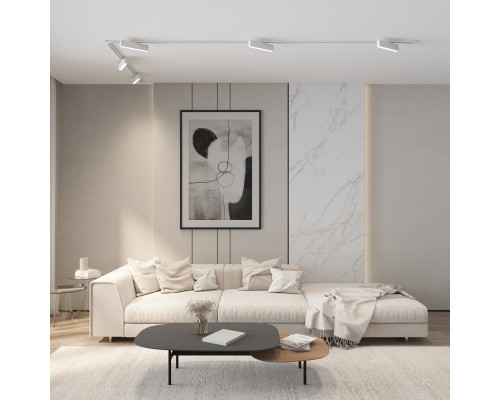 DK6440-WH Трековый светильник IP 20, 10 Вт, LED 4000, белый, алюминий