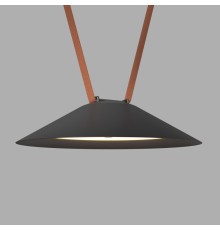 DK5565-BK Cветильник для трека-ремня Belty, серия Flow, со светодиодом, D300*H71мм, 48V DC, 20W, RA90, 120°, 3000K, IP20, черный, алюминий