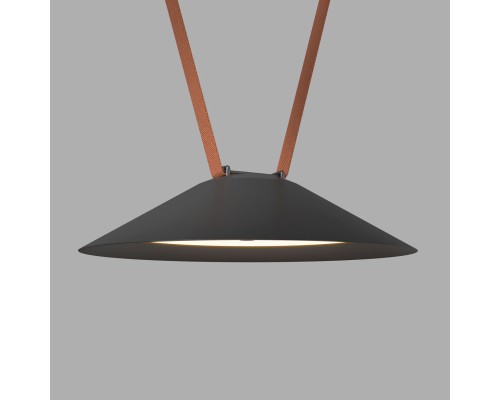 DK5565-BK Cветильник для трека-ремня Belty, серия Flow, со светодиодом, D300*H71мм, 48V DC, 20W, RA90, 120°, 3000K, IP20, черный, алюминий