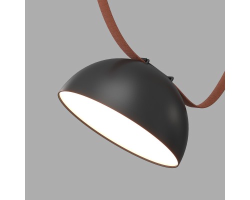 DK5560-BK Cветильник для трека-ремня Belty, серия Flow со светодиодом, D220*H117мм, 48V DC, 24W, RA90, 120°, 4000K, IP20, черный, алюминий