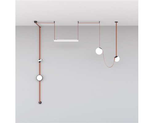 DK5566-BK Cветильник для трека-ремня Belty, серия Flow, со светодиодом, D168*H29.5мм, 48V DC, 10W, RA90, 120°, 4000K, IP20, черный, алюминий