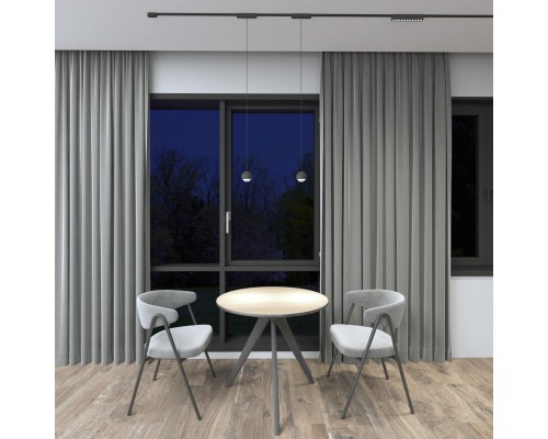 DK5346-BK Светильник для трека Air, серия Hang 4000 со светодиодом, ?80*76мм, 48V DC, 5W, RA?95, 120°, 4000K, IP20, черный, алюминий