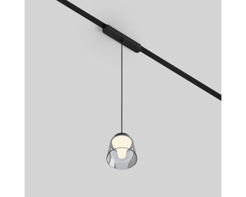 DK5317-BK Светильник для трека Air, серия Hang 3000 со светодиодом, ?90*86mm, 48V DC, 4W, RA?95, 120°, 3000K, IP20, черный, алюминий, стекло, акрил