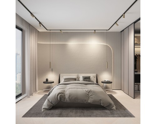 DK6202-BG Трековый светильник IP 20, 15 Вт, GU10, матовое золото с черным, алюминий