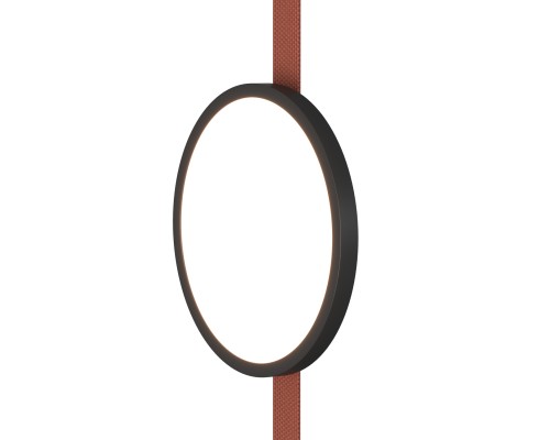 DK5566-BK Cветильник для трека-ремня Belty, серия Flow, со светодиодом, D168*H29.5мм, 48V DC, 10W, RA90, 120°, 4000K, IP20, черный, алюминий