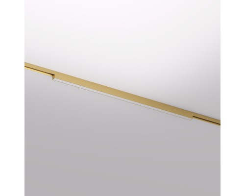 DK5752-SB Светильник для трека SHINE LINEAR со светодиодом, L601*W19*H27, 48V DC, 24W, RA?90, 3000K, IP20, сатинированная латунь, алюминий