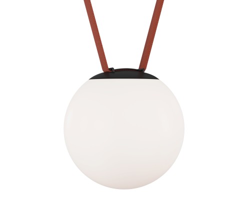 DK5553-BK Cветильник для трека-ремня Belty, серия Orb, со светодиодом, D180*H181мм, 48V DC, 10W, RA90, 120°, 3000K, IP20, белый, акрил