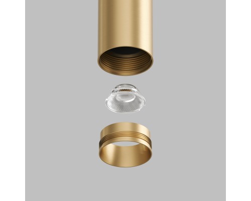 DK5740-SB Светильник для трека SHINE SPOT со светодиодом, D35*H70, 48V DC, 6W, RA?90, 3000K, IP20, сатинированная латунь, алюминий