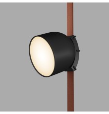 DK5543-BK Поворотный светильник для трека-ремня Belty, серия Spot, со светодиодом, D100*H107мм, 48V DC, 12W, RA90, 120°, 3000K, IP20, черный, алюминий