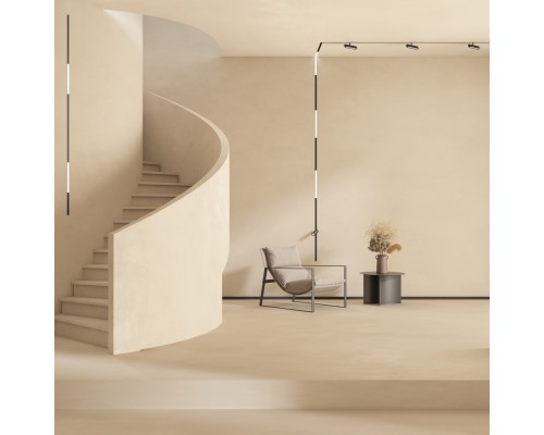 DK8015-BK Угловой трековый светильник SMART LINEAR со светодиодом, L312*312, 220V, 18W, 3000-6000К, IP20, черный, алюминий