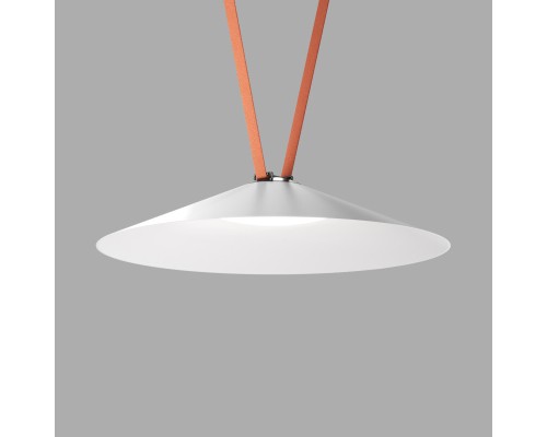 DK5568-WH+BK Cветильник для трека-ремня Belty, серия Flow, со светодиодом, D600*H122мм, 48V DC, 24W, RA90, 120°, 4000K, IP20, белый с черным, алюминий