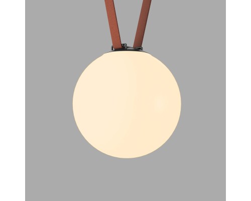 DK5555-BK Cветильник для трека-ремня Belty, серия Orb, со светодиодом, D230*H236мм, 48V DC, 15W, RA90, 120°, 3000K, IP20, черный, акрил