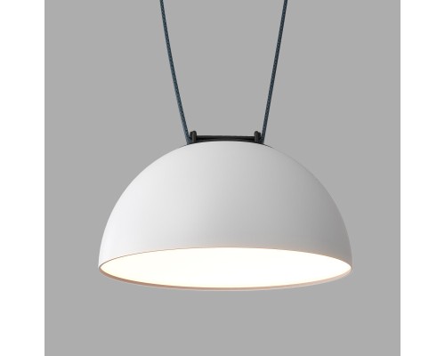 DK5560-WH+BK Cветильник для трека-ремня Belty, серия Flow, со светодиодом, D220*H117мм, 48V DC, 24W, RA90, 120°, 4000K, IP20, белый с черным, алюминий