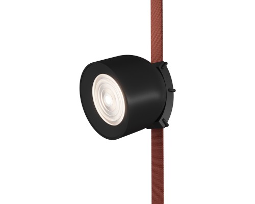 DK5540-BK Поворотный светильник для трека-ремня Belty, серия Spot, со светодиодом, D100*H107мм, 48V DC, 12W, RA90, 38°, 4000K, IP20, черный, алюминий