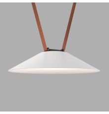 DK5565-WH+BK Cветильник для трека-ремня Belty, серия Flow, со светодиодом, D300*H71мм, 48V DC, 12W, RA90, 120°, 3000K, IP20, белый с черным, алюминий