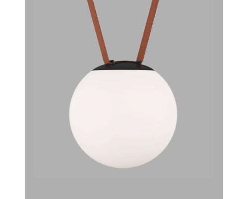 DK5552-BK Cветильник для трека-ремня Belty, серия Orb, со светодиодом, D180*H181мм, 48V DC, 10W, RA90, 120°, 4000K, IP20, белый, акрил