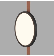 DK5567-BK Cветильник для трека-ремня Belty, серия Flow, со светодиодом, D168*H29.5мм, 48V DC, 10W, RA90, 120°, 3000K, IP20, черный, алюминий