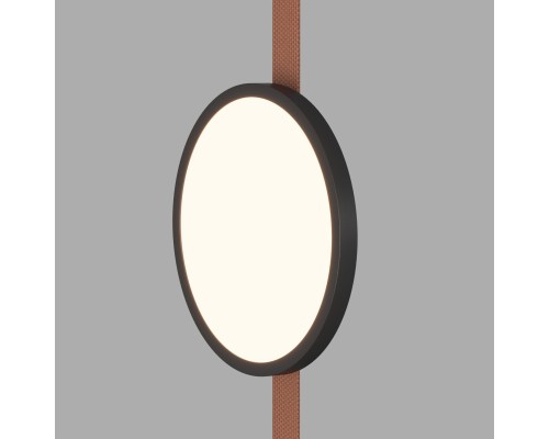 DK5567-BK Cветильник для трека-ремня Belty, серия Flow, со светодиодом, D168*H29.5мм, 48V DC, 10W, RA90, 120°, 3000K, IP20, черный, алюминий