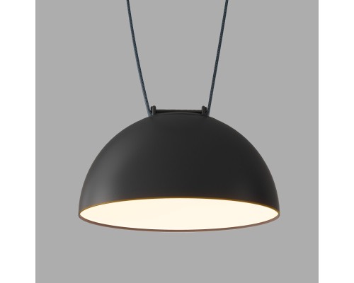 DK5561-BK Cветильник для трека-ремня Belty, серия Flow со светодиодом, D220*H117мм, 48V DC, 24W, RA90, 120°, 3000K, IP20, черный, алюминий