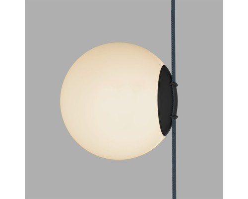 DK5553-BK Cветильник для трека-ремня Belty, серия Orb, со светодиодом, D180*H181мм, 48V DC, 10W, RA90, 120°, 3000K, IP20, белый, акрил