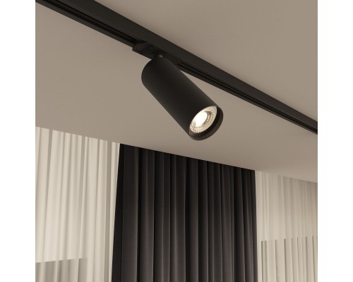 DK6202-BK Трековый светильник IP 20, 15 Вт, GU10, черный, алюминий