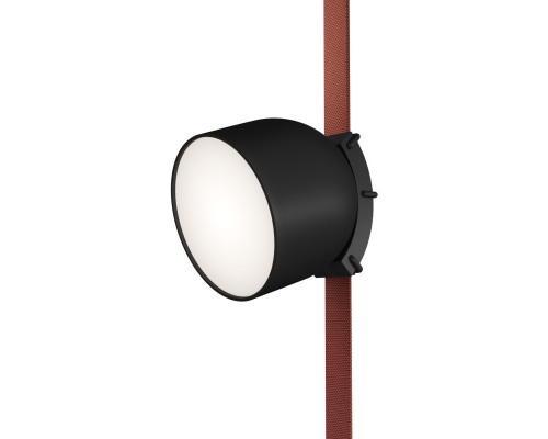 DK5642-BK Поворотный светильник для трека-ремня Belty Smart, серия Spot, со светодиодом, D100*H107мм, 48V DC, 12W, RA90, 120°, 3000-5700K, IP20, черный, алюминий