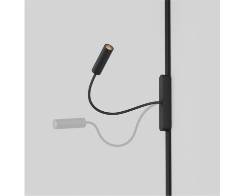 DK5313-BK Светильник для трека Air, серия Spot 3000 со светодиодом, ?26*495мм, 48V DC, 2W, RA?90, 24°, 3000K, IP20, черный, алюминий