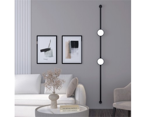 DK5566-BK Cветильник для трека-ремня Belty, серия Flow, со светодиодом, D168*H29.5мм, 48V DC, 10W, RA90, 120°, 4000K, IP20, черный, алюминий