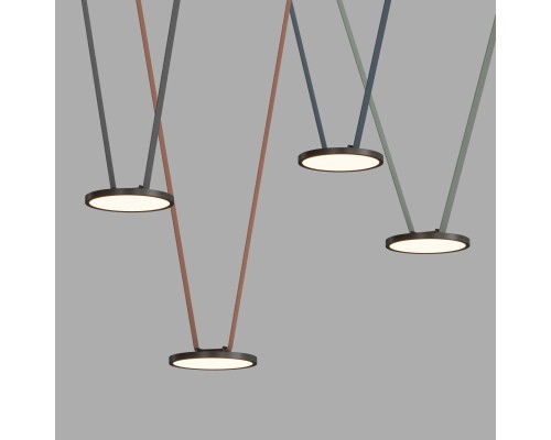 DK5567-BK Cветильник для трека-ремня Belty, серия Flow, со светодиодом, D168*H29.5мм, 48V DC, 10W, RA90, 120°, 3000K, IP20, черный, алюминий