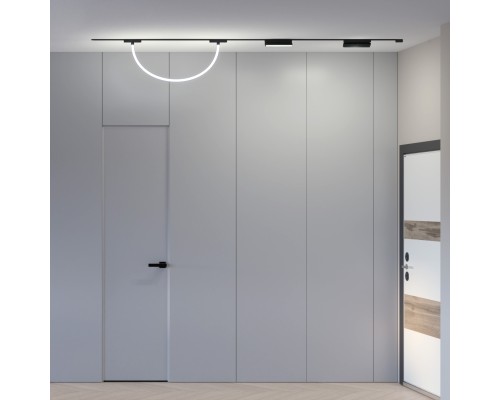 DK5327-BK Светильник для трека Air, серия Ray 3000 со светодиодом, ?22*L1000MM, 48V DC, 12W, RA?90, 360°, 3000K, IP20, черный, алюминий