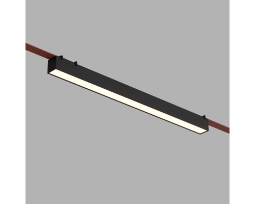 DK5576-BK Cветильник для трека-ремня Belty, серия Linear, со светодиодом, L642*W40*H45мм, 48V DC, 24W, RA90, 120°, 4000K, IP20, черный, алюминий