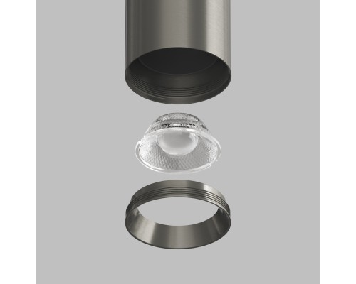 DK5741-DN Светильник для трека SHINE SPOT со светодиодом, D45*H100, 48V DC, 10W, RA?90, 3000K, IP20, темный никель, алюминий