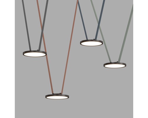 DK5566-BK Cветильник для трека-ремня Belty, серия Flow, со светодиодом, D168*H29.5мм, 48V DC, 10W, RA90, 120°, 4000K, IP20, черный, алюминий