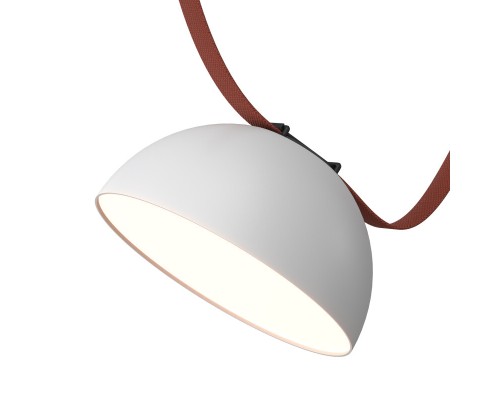 DK5660-WH+BK Cветильник для трека-ремня Belty Smart, серия Flow, со светодиодом, D220*H117мм, 48V DC, 24W, RA90, 120°, 3000-5700K, IP20, белый с черным, алюминий