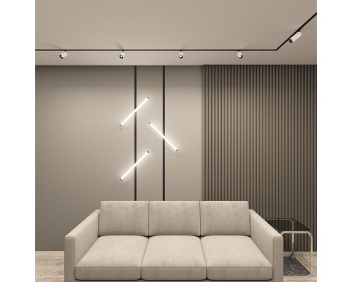 DK8040-BW+BK Акцентный светильник SMART SPOT 9W DIM 3000K-6000K, черный с белым, алюминий